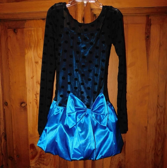 Girl's Fancy Dress with Bow - Picture 1 of 1